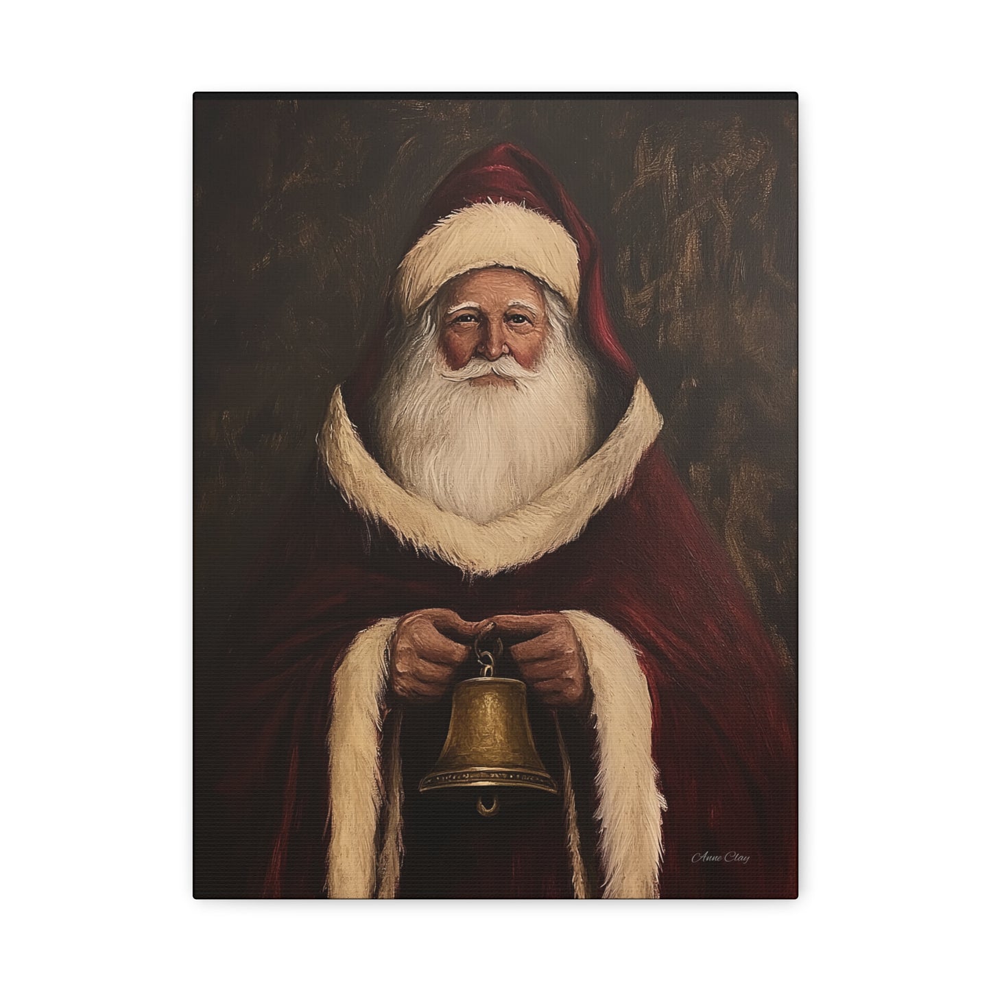 Santa Bell Matte Canvas, Stretched, 1.25"
