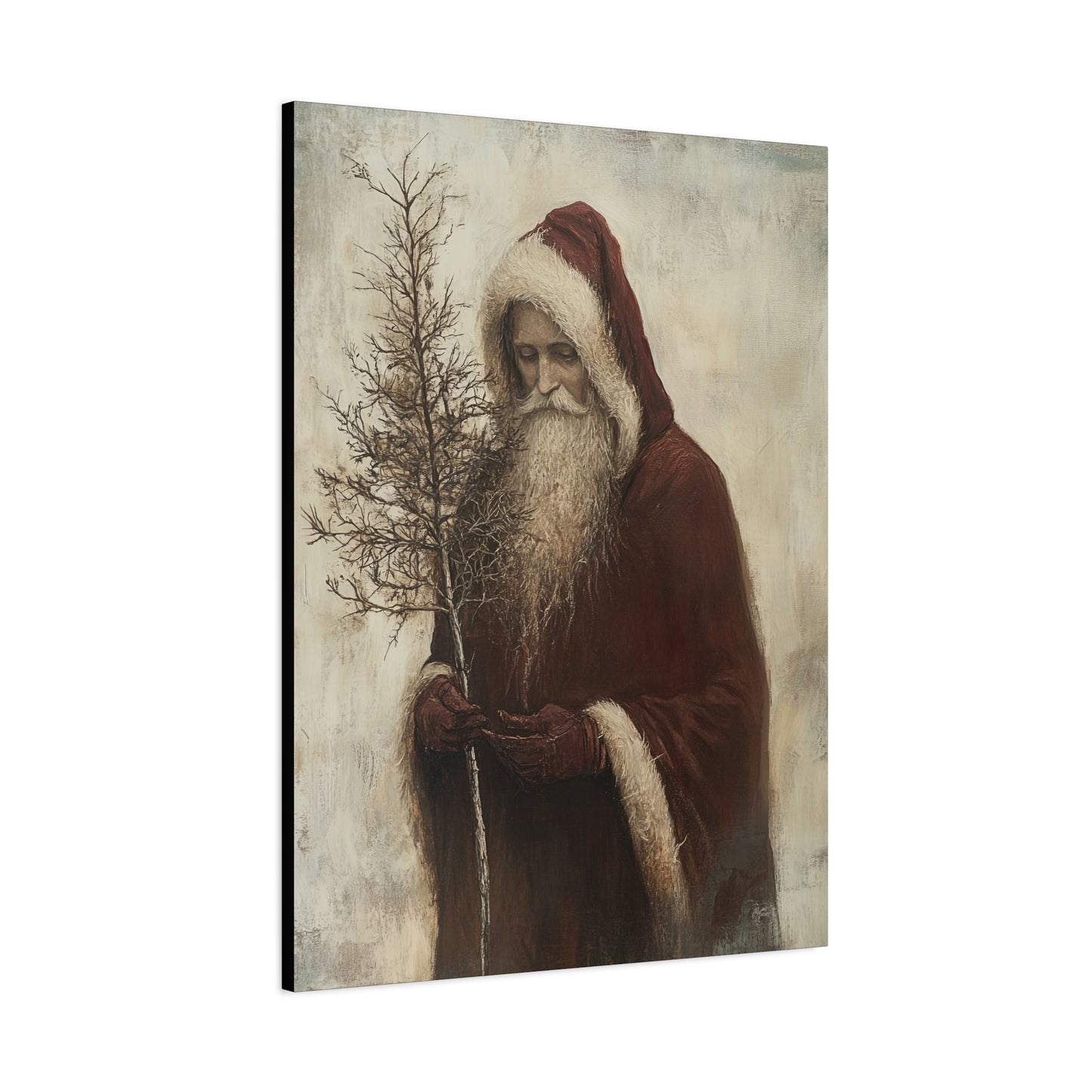 Humble Santa Matte Canvas, Stretched, 1.25"