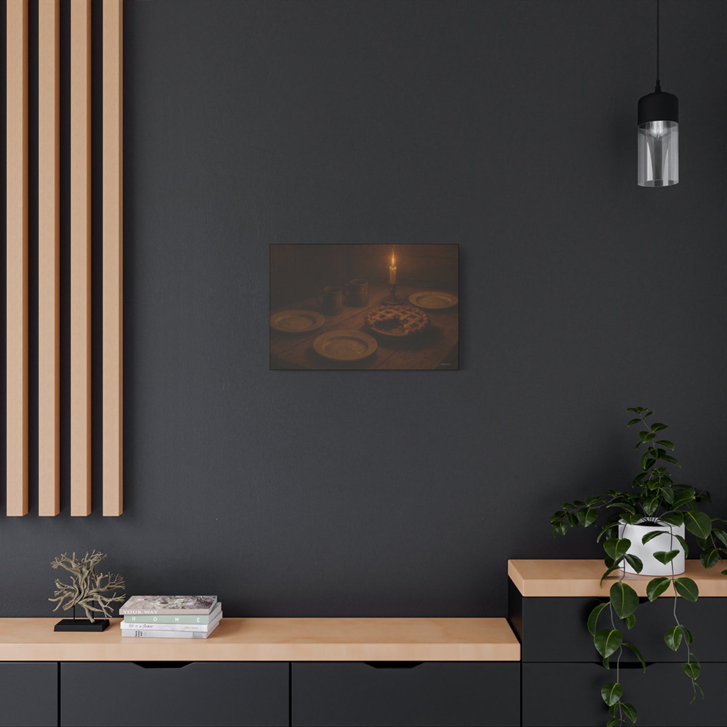 Warm Atmosphere Canvas Art for Home Decor, Cozy Wall Art, Kitchen Wall Decor, Rustic Photography, Gift for Homeowners