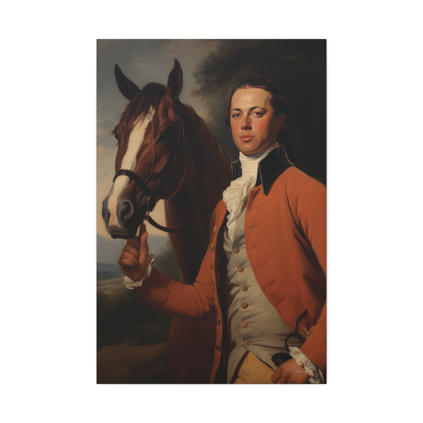 Richard and Lightening Matte Canvas, Stretched, 1.25"
