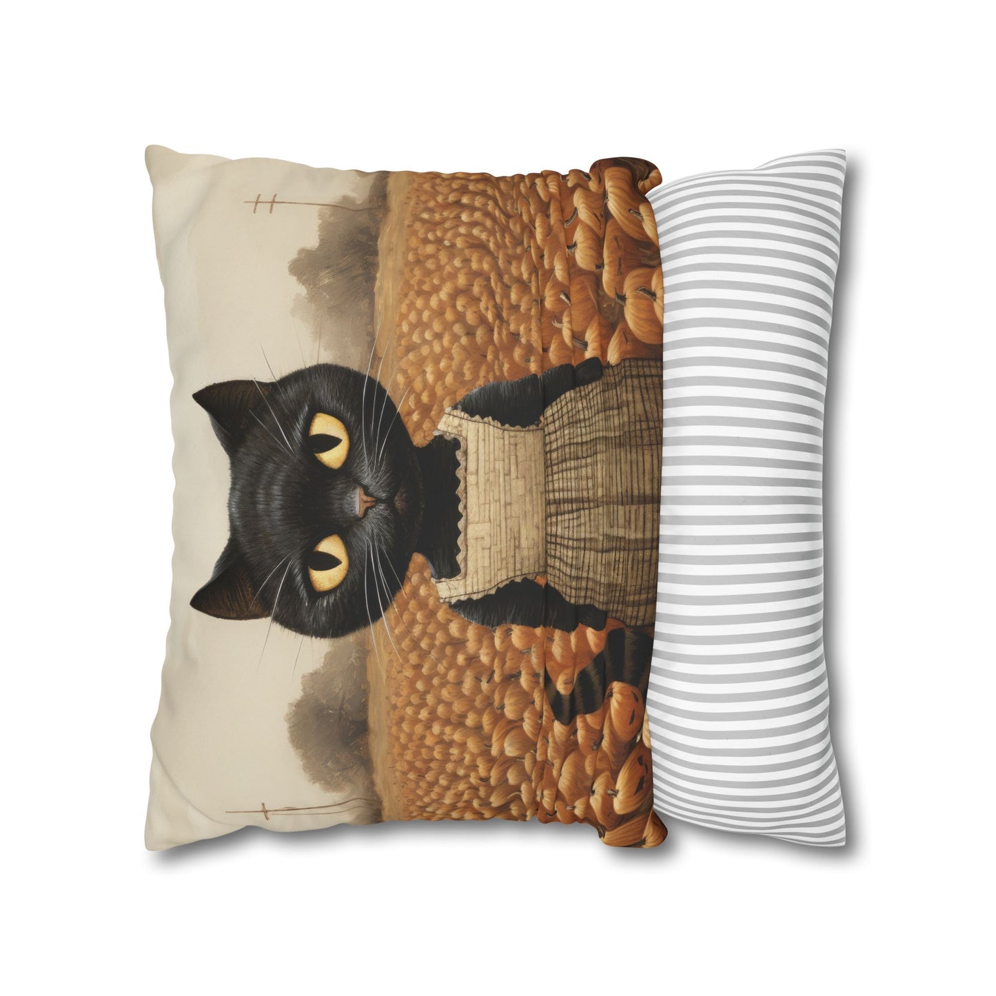 Kitty Boo Boo Square Poly Canvas Pillowcase