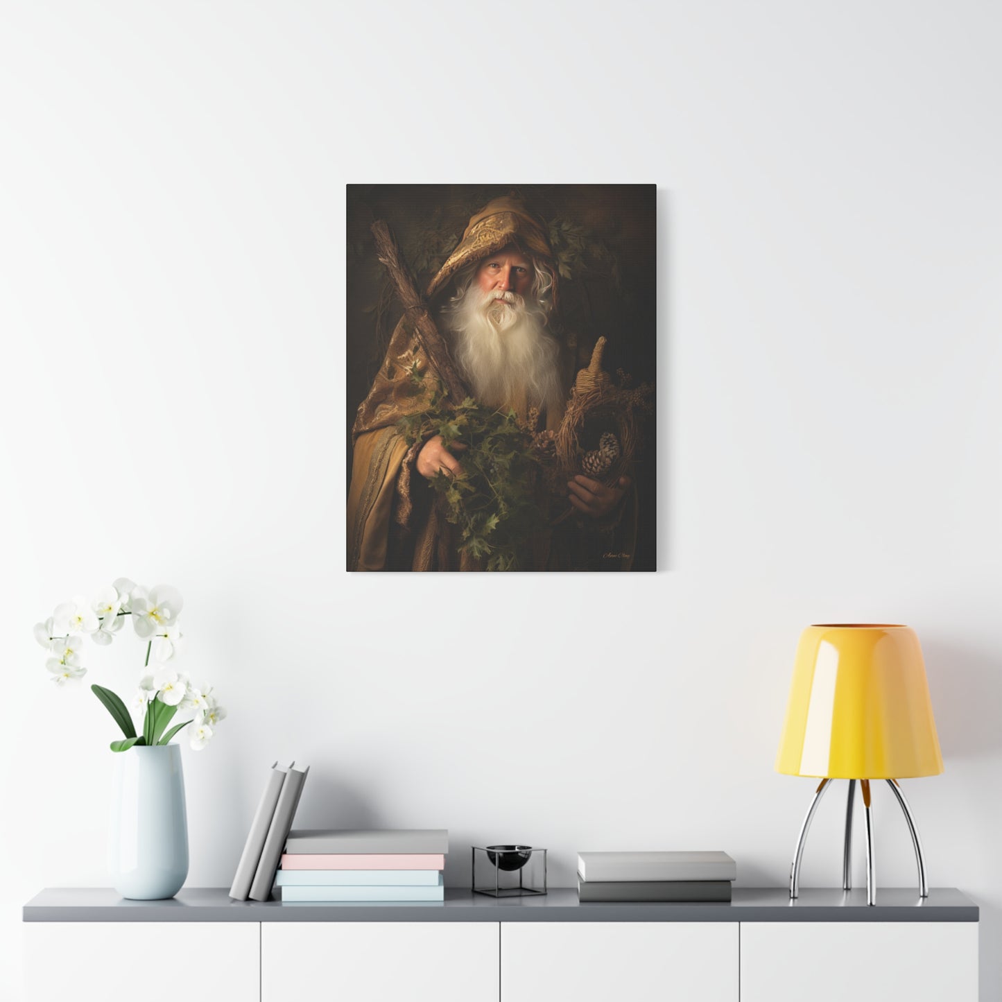 Forest Santa Matte Canvas, Stretched, 1.25"