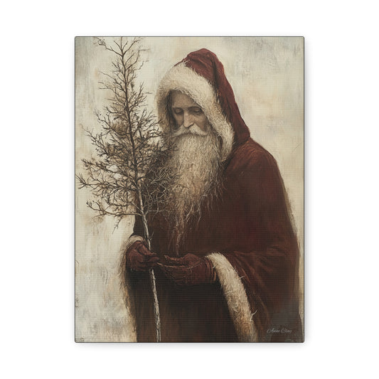 WS Humble Santa Matte Canvas, Stretched, 1.25"