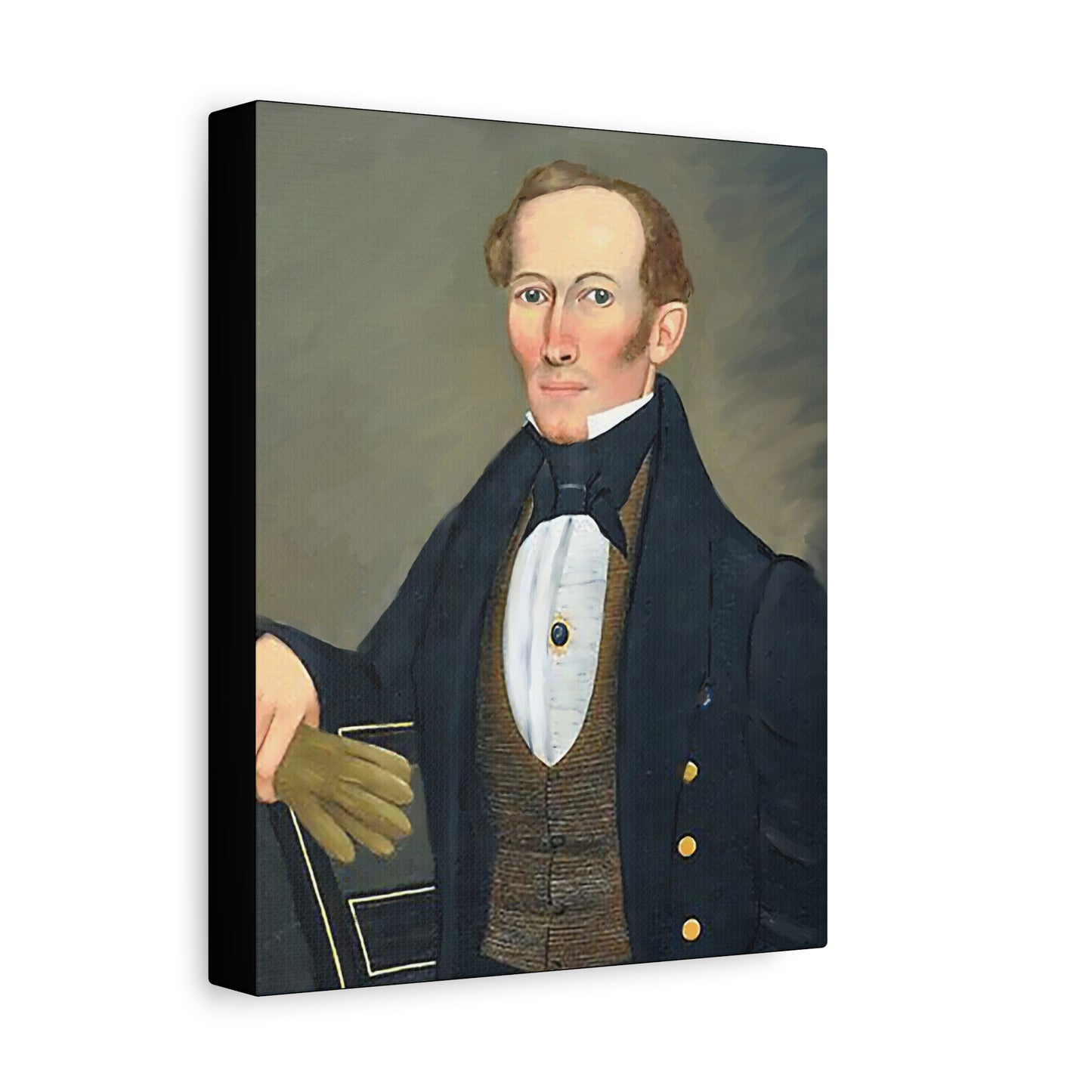 President Pearce Vintage Portrait Matte Canvas Wall Art - Classic Decor for Home