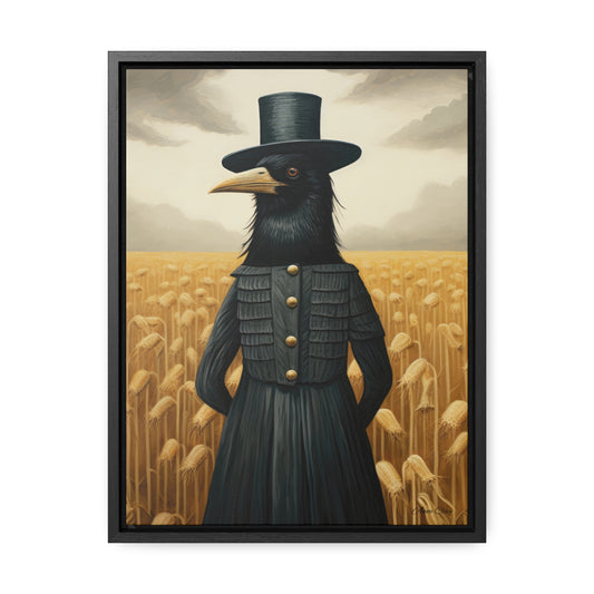 Framed Proper Crow Gallery Canvas Wraps, Vertical Frame