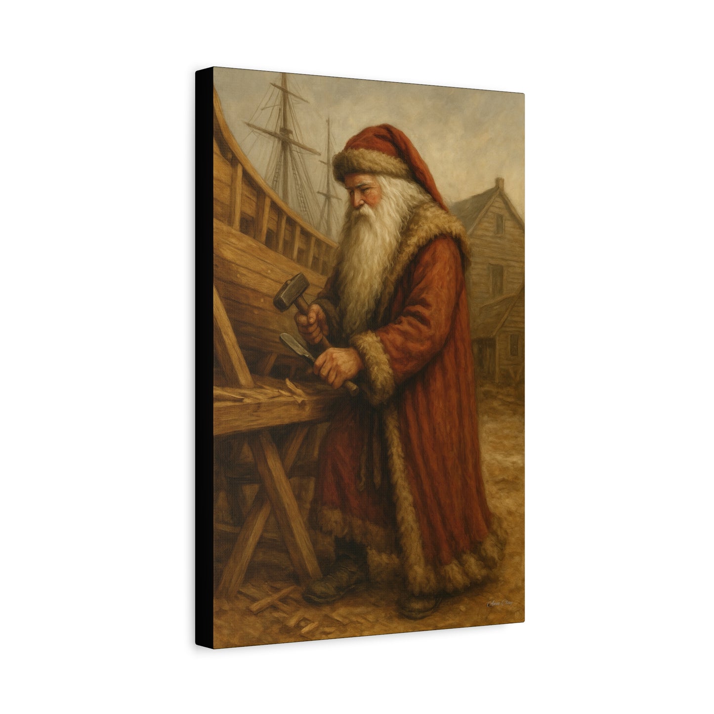 Santa Claus Artisan Matte Canvas Wall Art
