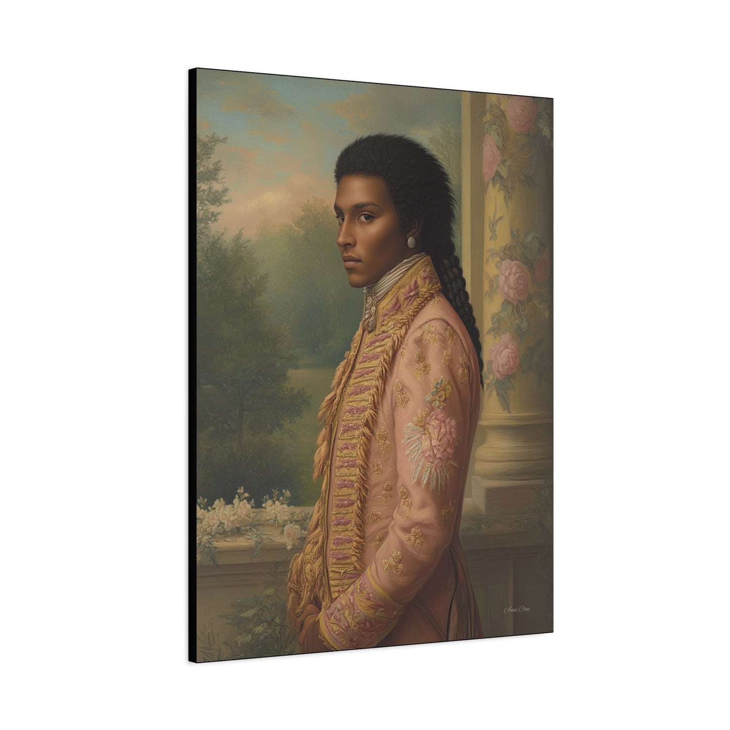 Elegant Historical Portrait Canvas Print, Vintage Art, Home Decor, Gallery Wall, Gift Idea, Framed Artwork