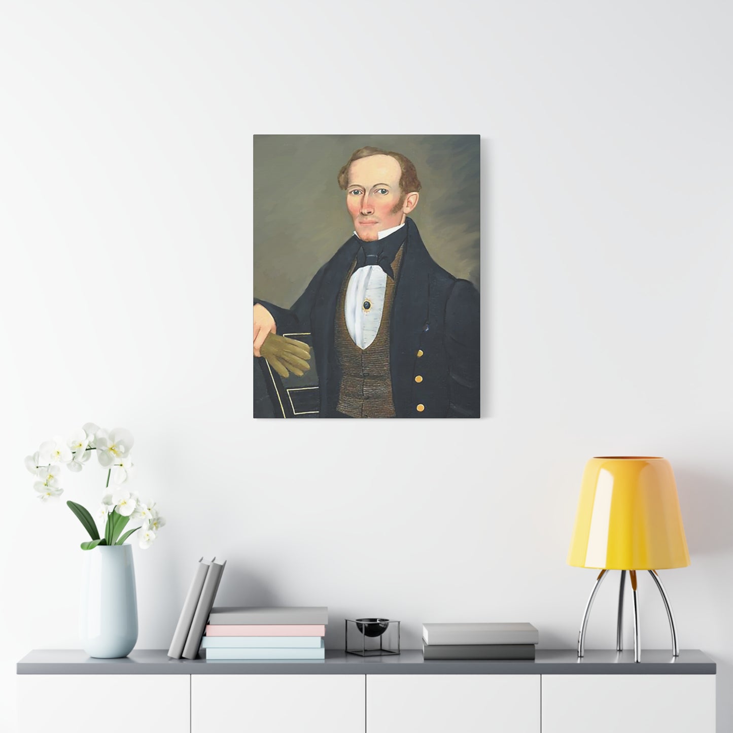 President Pearce Vintage Portrait Matte Canvas Wall Art - Classic Decor for Home