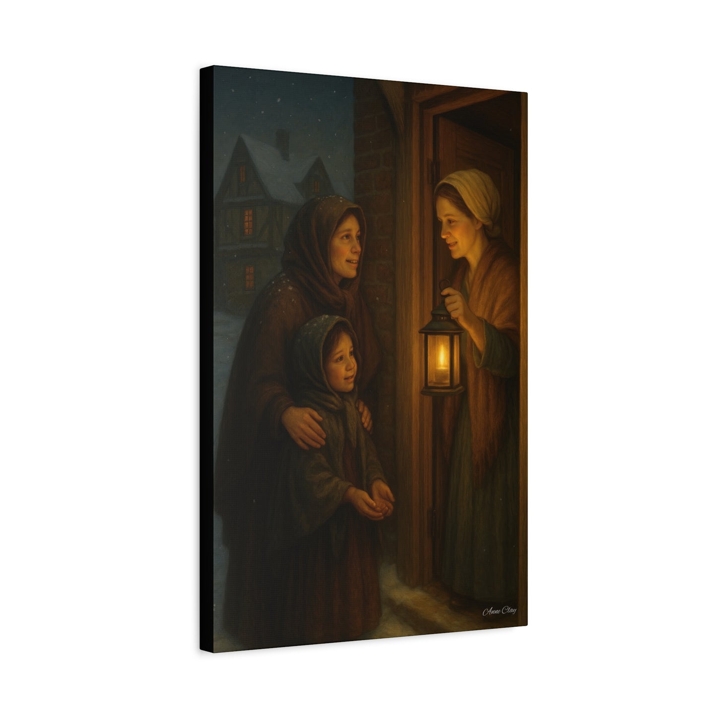 Spirit of Christmas, Hospitality Warmth of Home Canvas Art