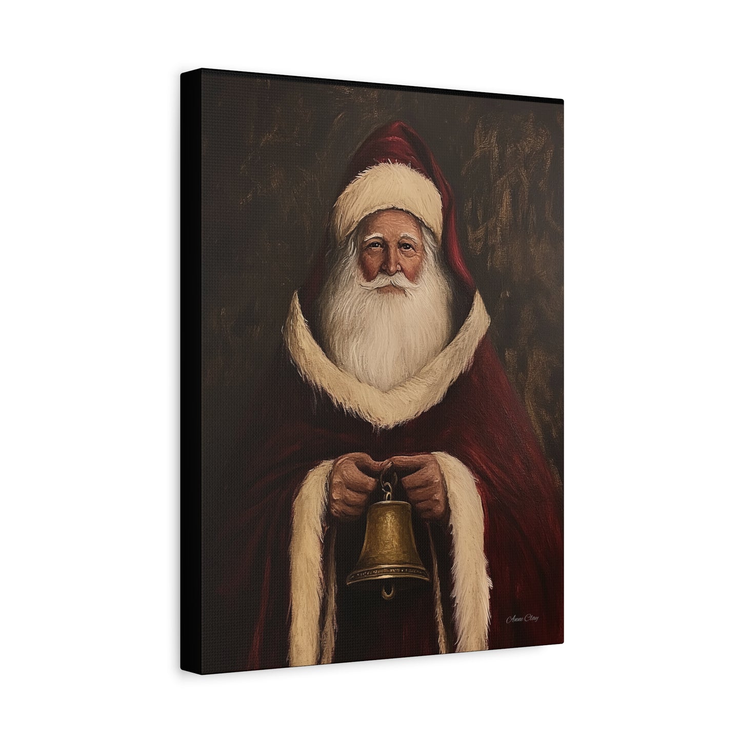 Santa Bell Matte Canvas, Stretched, 1.25"