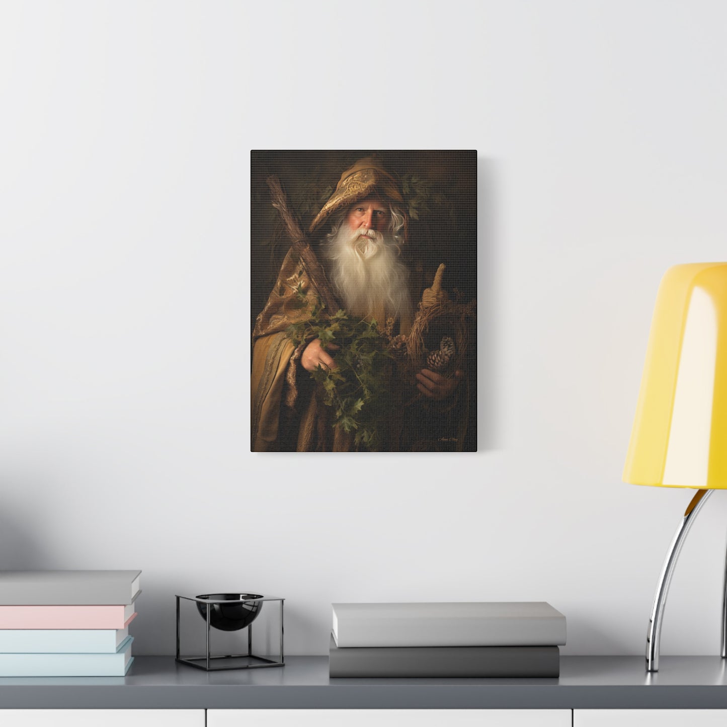 Forest Santa Matte Canvas, Stretched, 1.25"