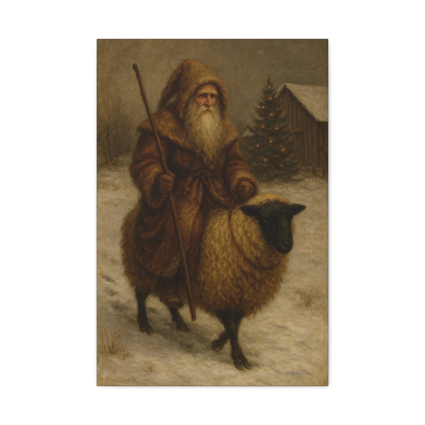 Vintage Winter Art Canvas