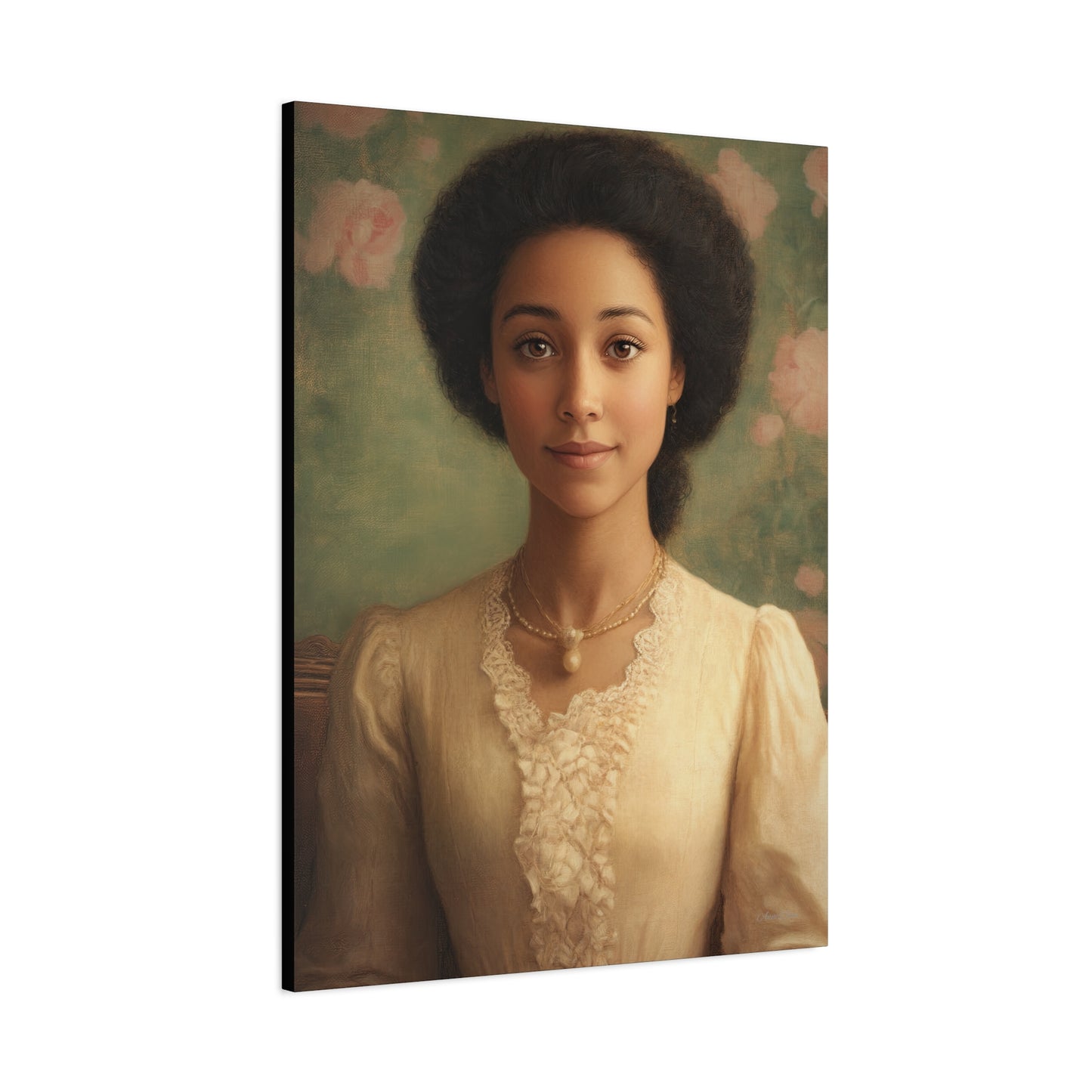 Elegant Portrait Canvas Print, Wall Art, Vintage Home Decor, Art for Living Room, Gallery Wall Decoration, Gift for Art Lovers