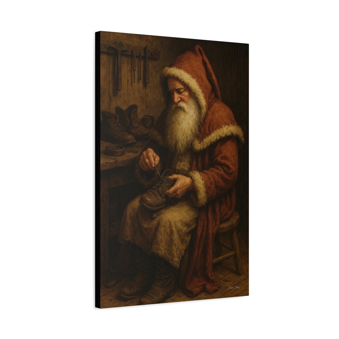 Santa's Workshop Matte Canvas Wall Art