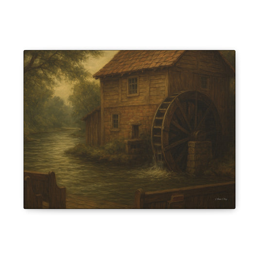 Rustic Canvas Art Print, Vintage Home Decor, Nature Wall Art, Farmhouse Decoration, Gift for Homeowners