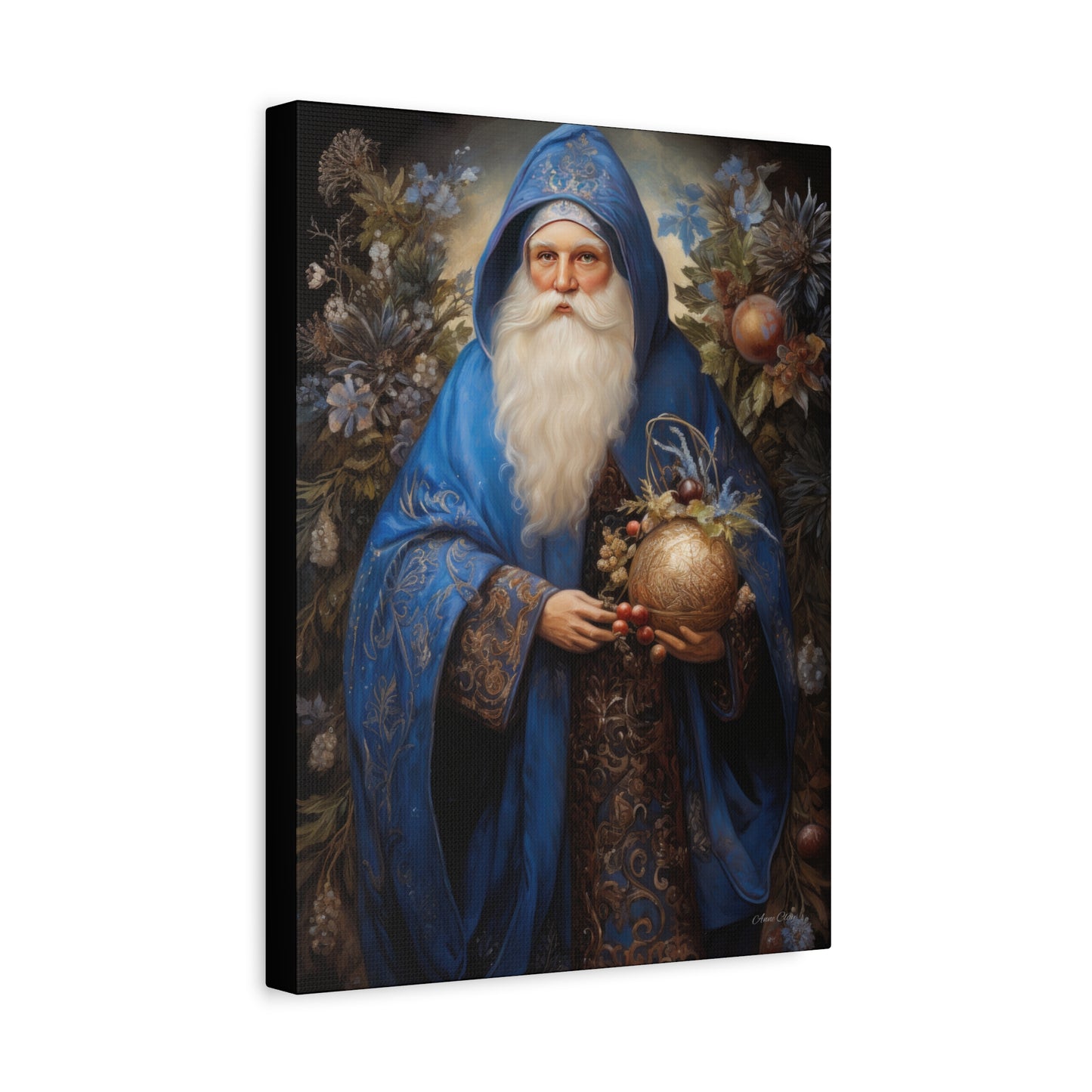 Ornamental Santa Matte Canvas, Stretched, 1.25"