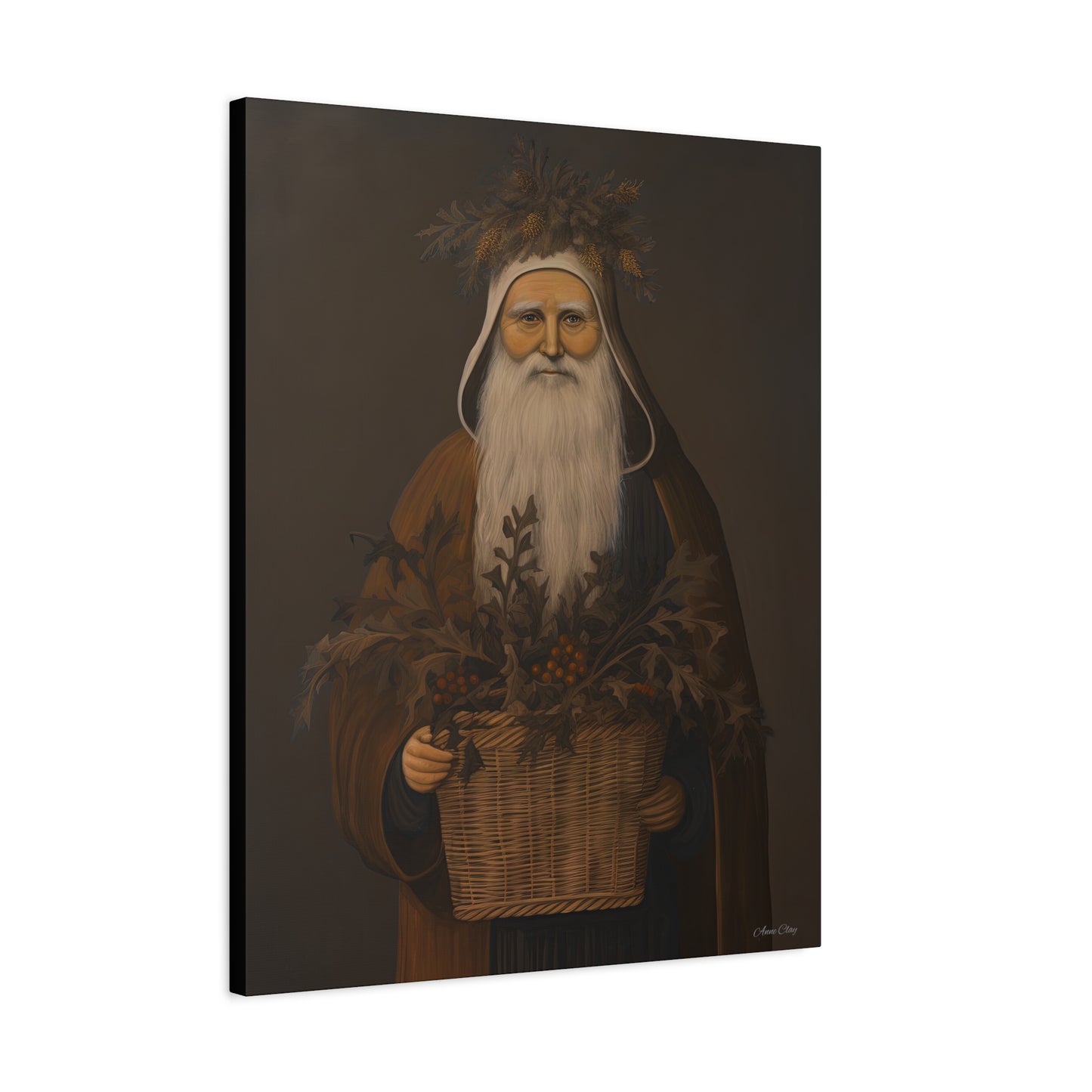 Muted Colonial Santa Matte Canvas, Stretched, 1.25"