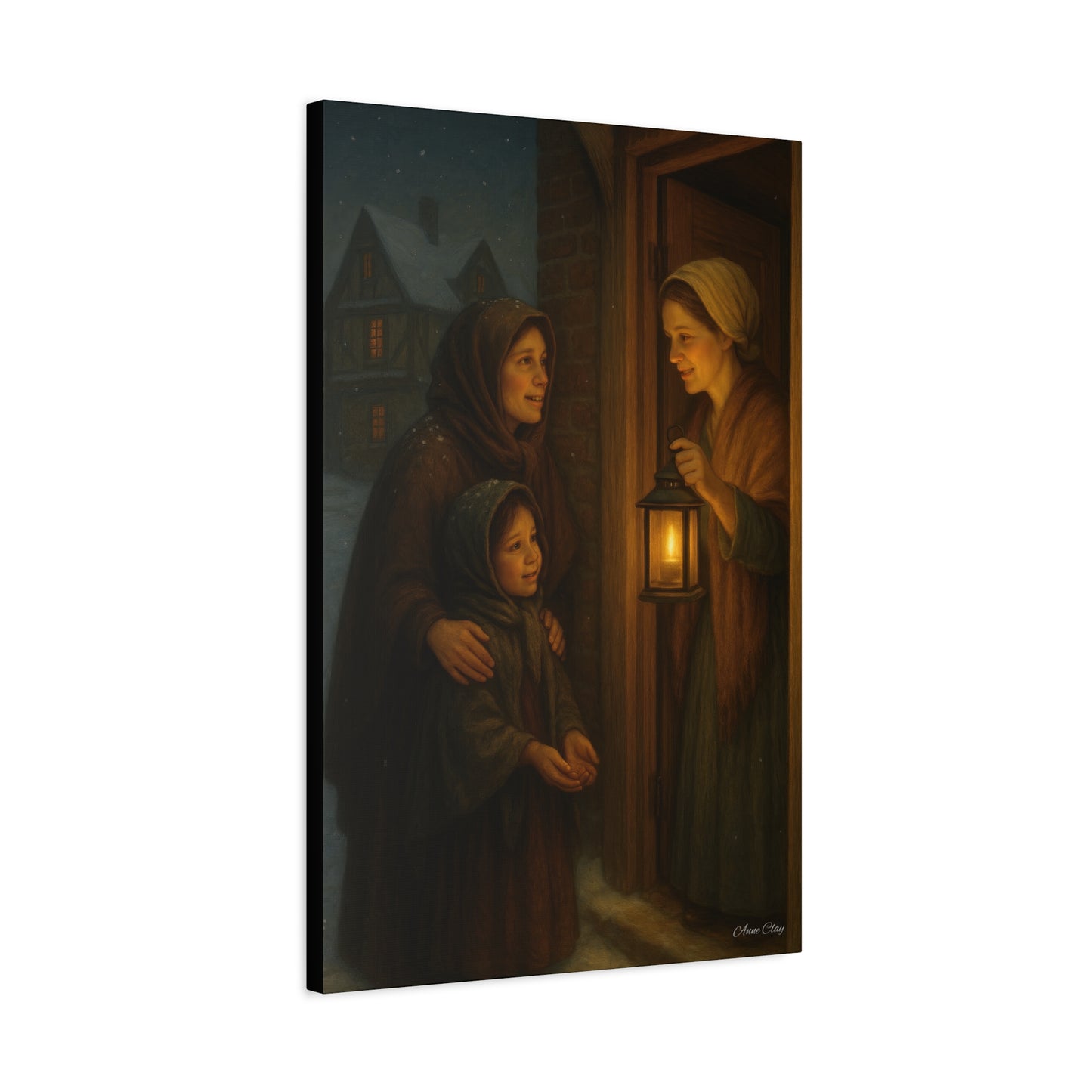 Spirit of Christmas, Hospitality Warmth of Home Canvas Art