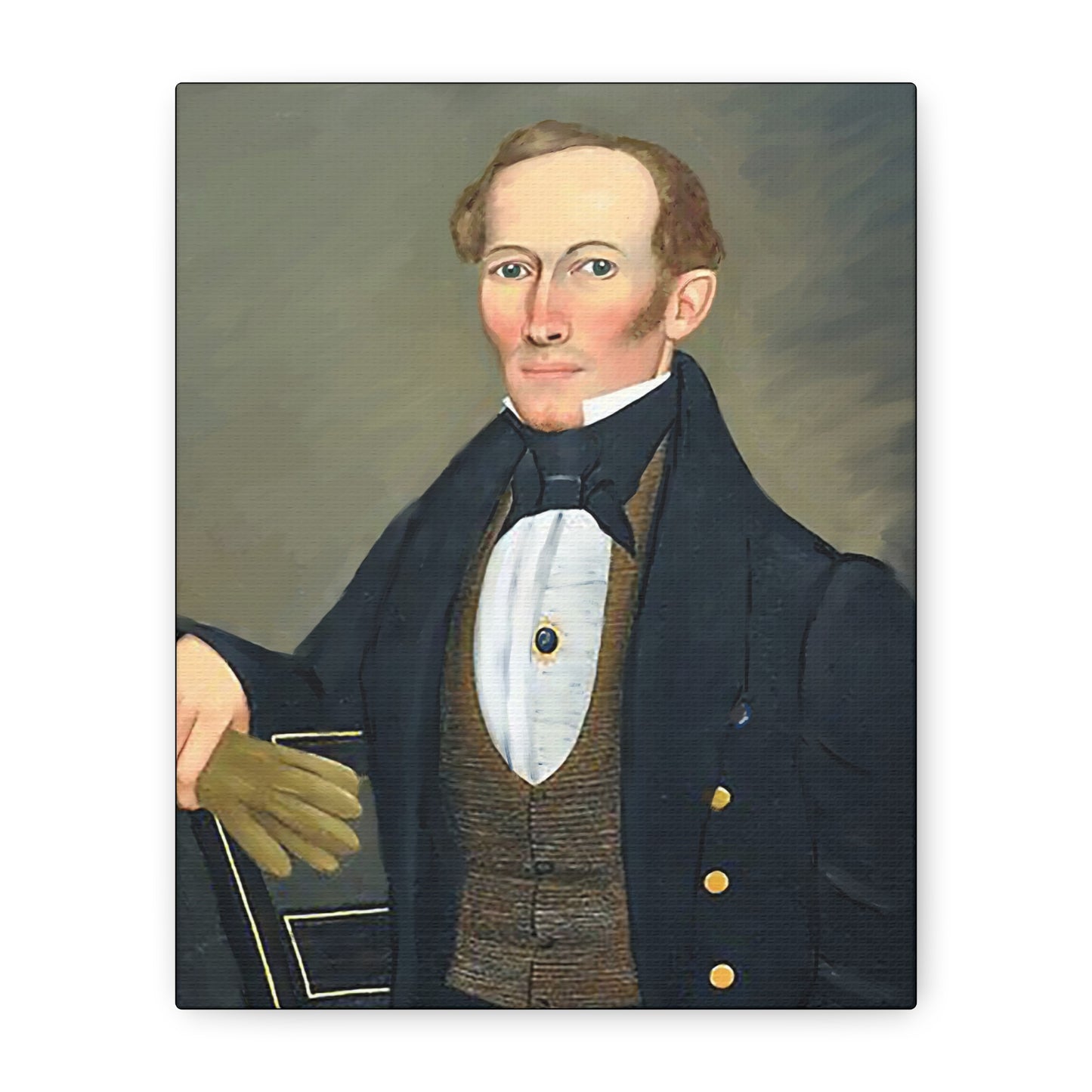 President Pearce Vintage Portrait Matte Canvas Wall Art - Classic Decor for Home