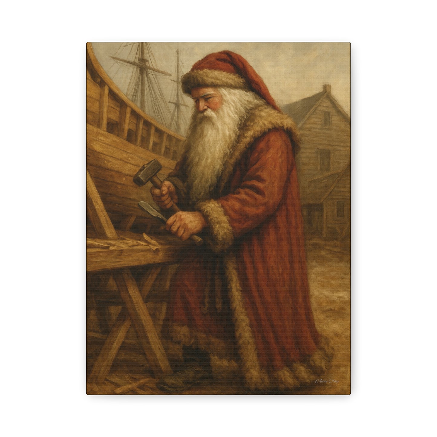 Santa Claus Artisan Matte Canvas Wall Art