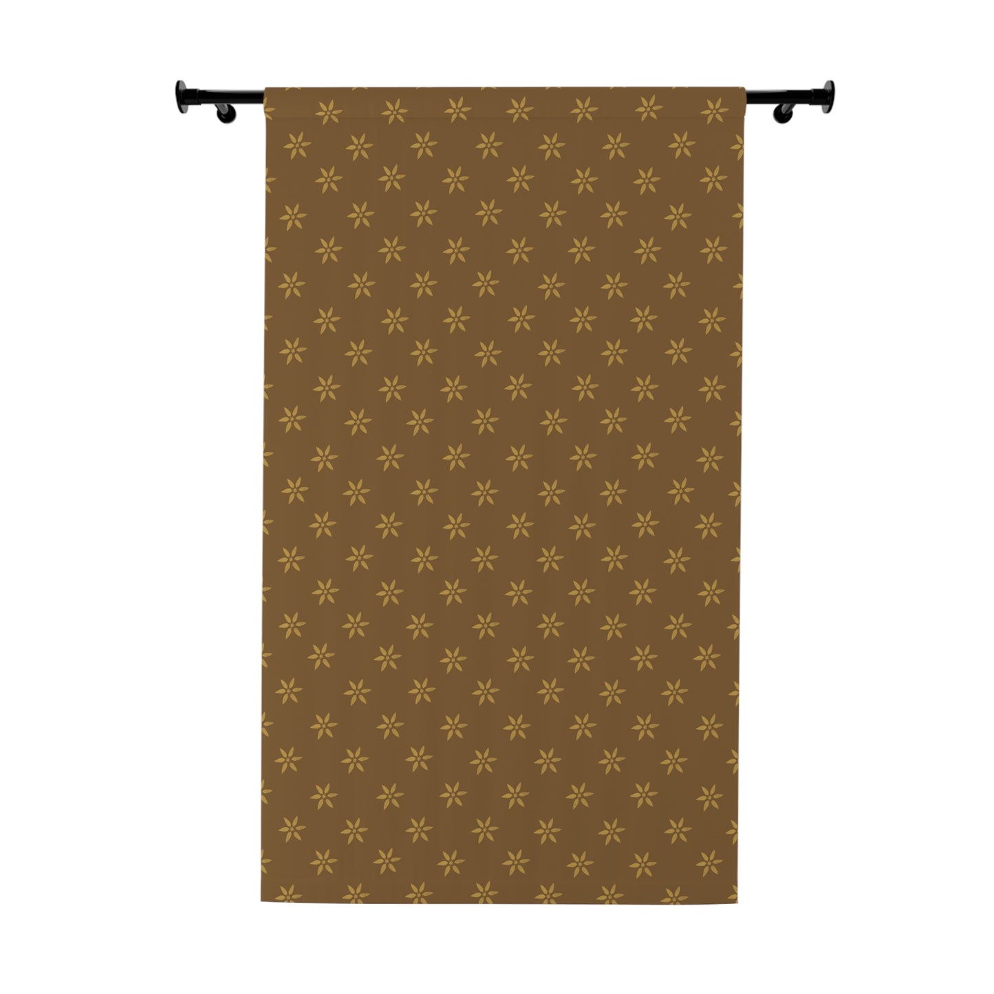 Primitive Flower Stencil Window Curtains
