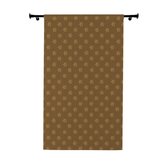 Primitive Flower Stencil Window Curtains