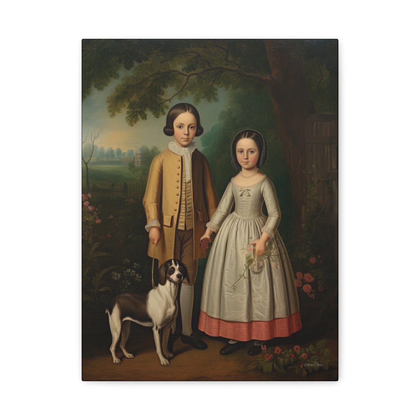 Ben and Cloe Matte Canvas, Stretched, 1.25"