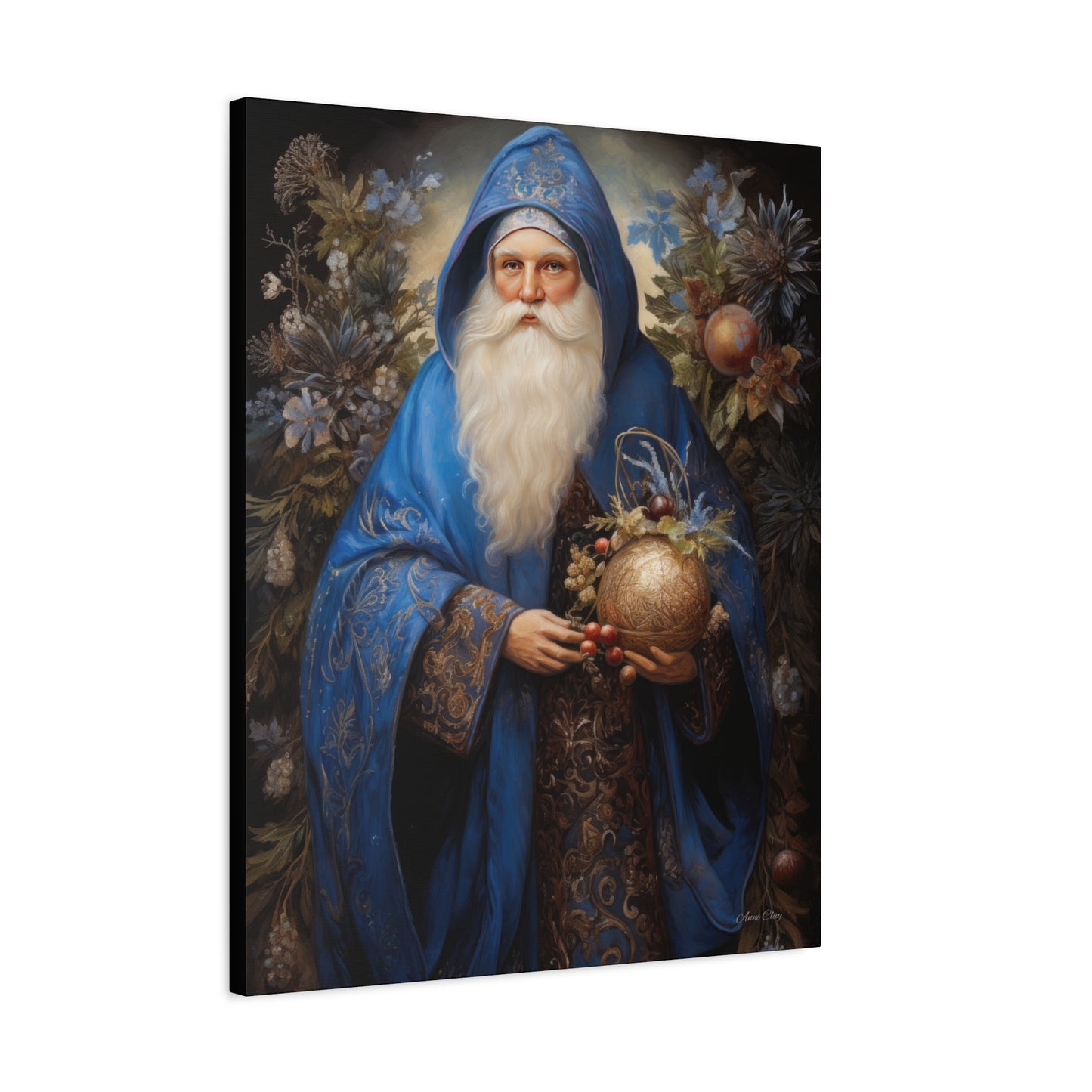 Ornamental Santa Matte Canvas, Stretched, 1.25"