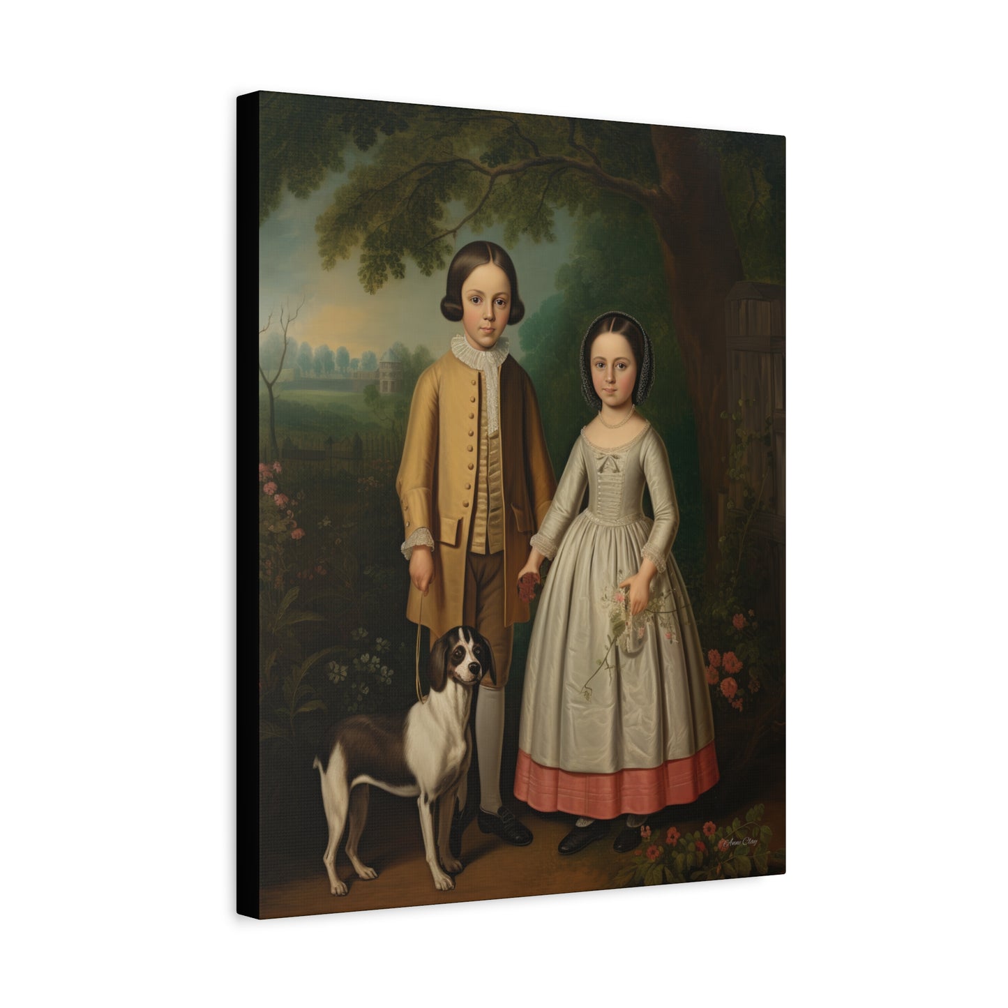 Ben and Cloe Matte Canvas, Stretched, 1.25"
