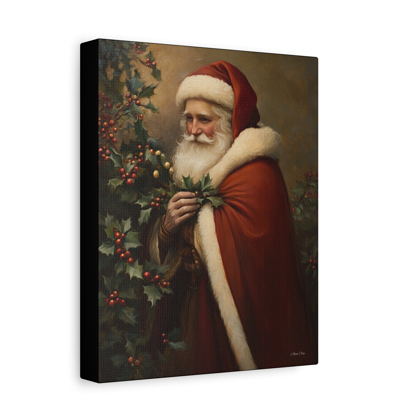 Secret Santa Matte Canvas, Stretched, 1.25"