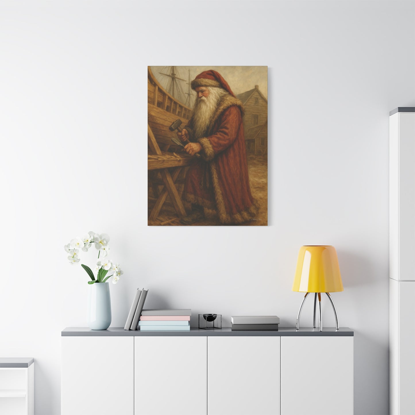 Santa Claus Artisan Matte Canvas Wall Art
