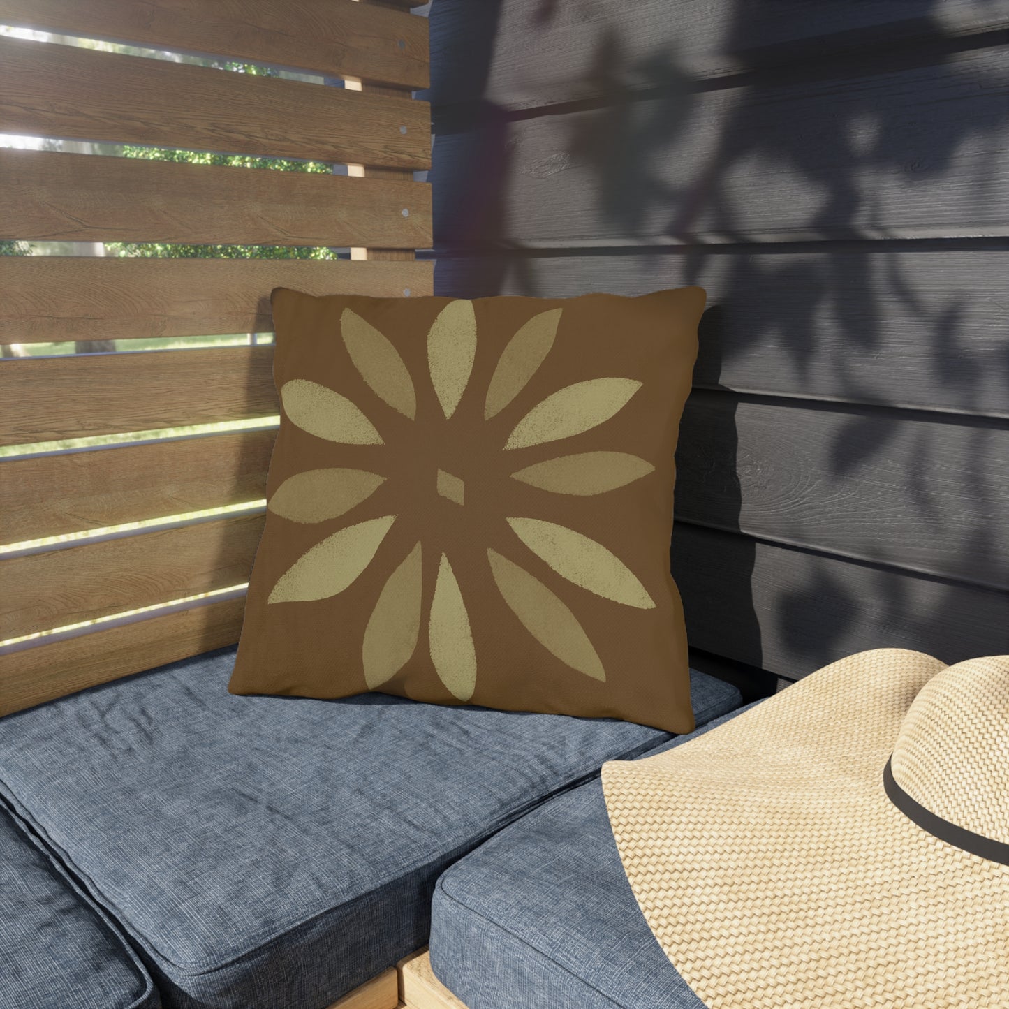 Bohemian Outdoor Pillows - Nature-Inspired Floral Design for Patios & Gardens