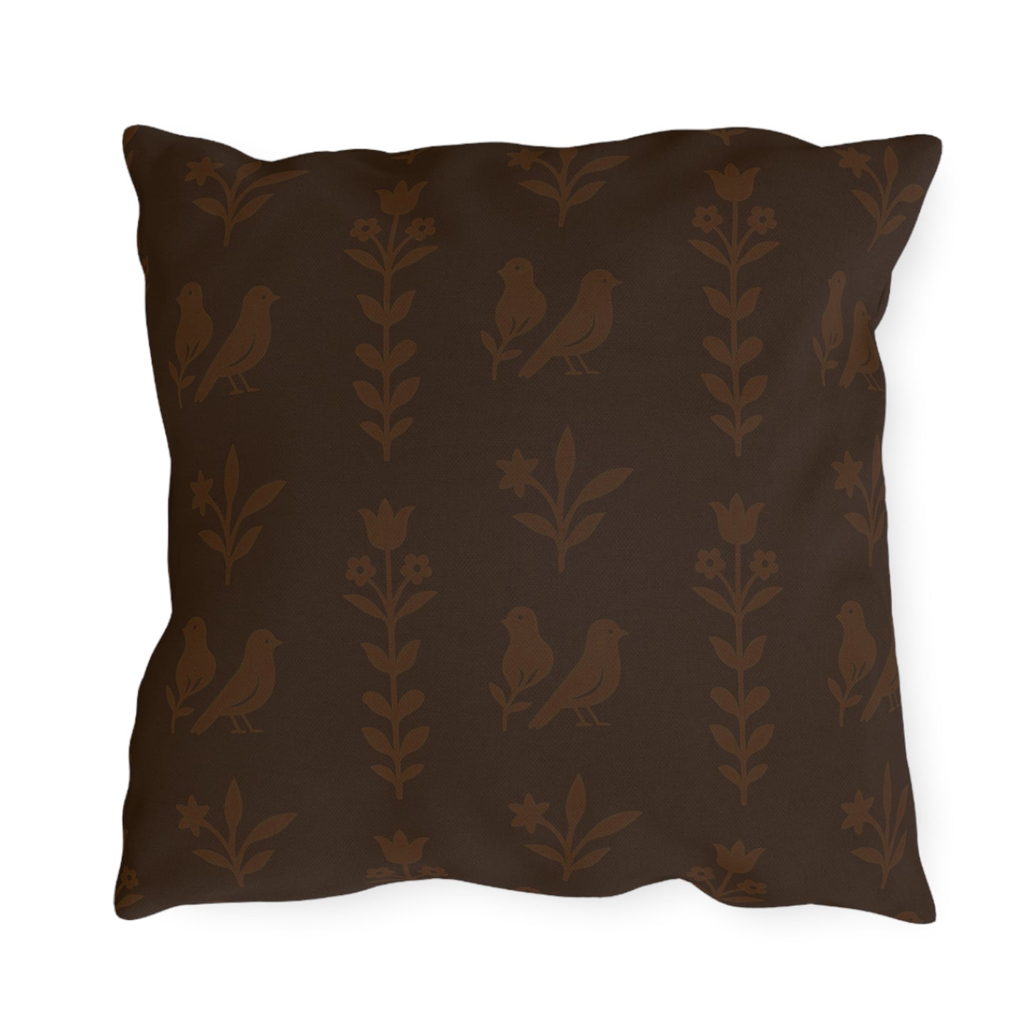 Chic Outdoor Pillows, Cozy Garden Decor, Bird Pattern Cushion, Patio Soft Furnishings, Spring Picnic Accessories, Home Comforts