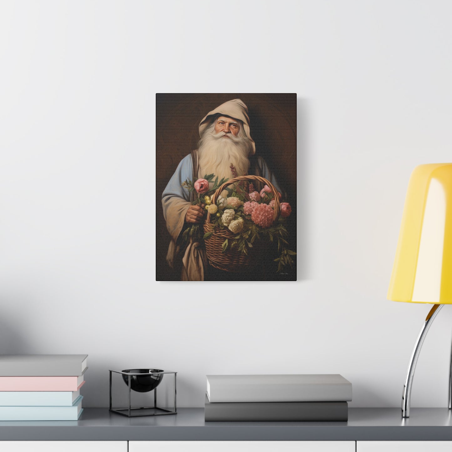 Gardener Santa Matte Canvas, Stretched, 1.25"