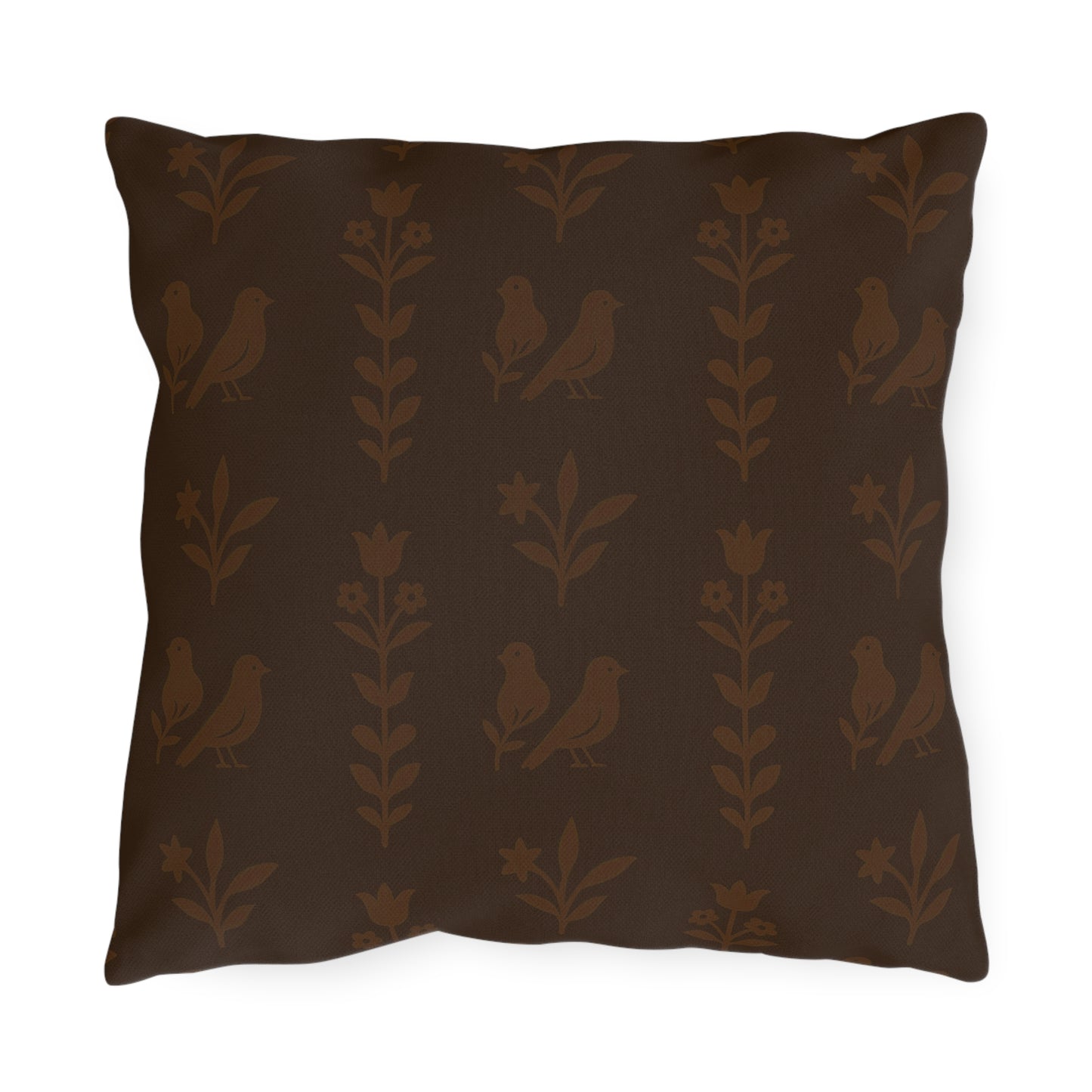 Chic Outdoor Pillows, Cozy Garden Decor, Bird Pattern Cushion, Patio Soft Furnishings, Spring Picnic Accessories, Home Comforts