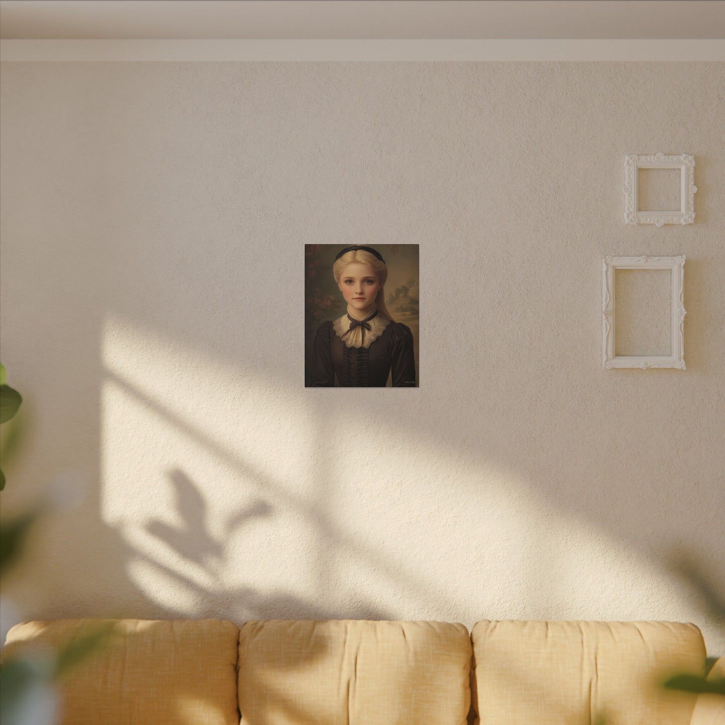Elegant Girl Matte Stretched Wall Art