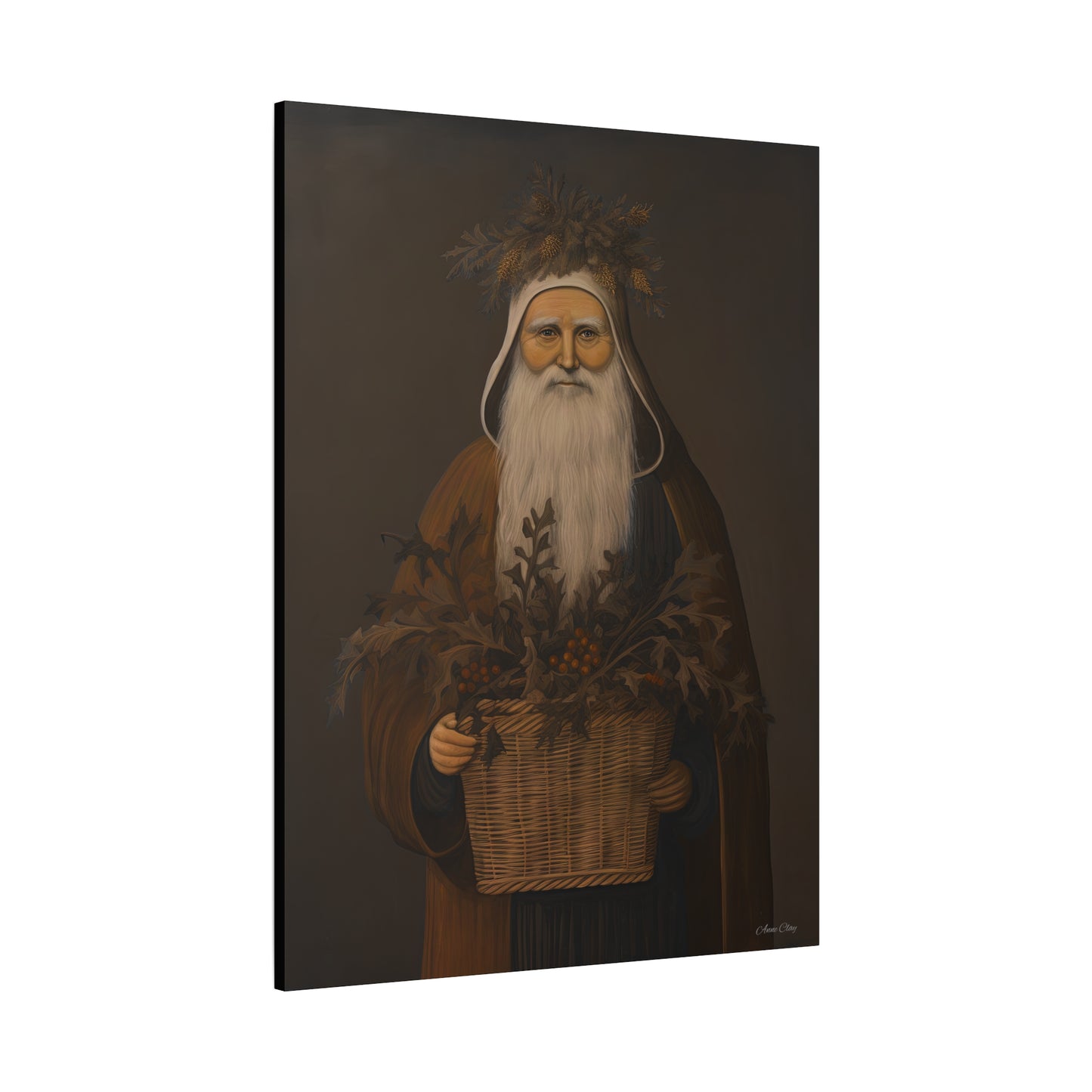 Muted Colonial Santa Matte Canvas, Stretched, 1.25"