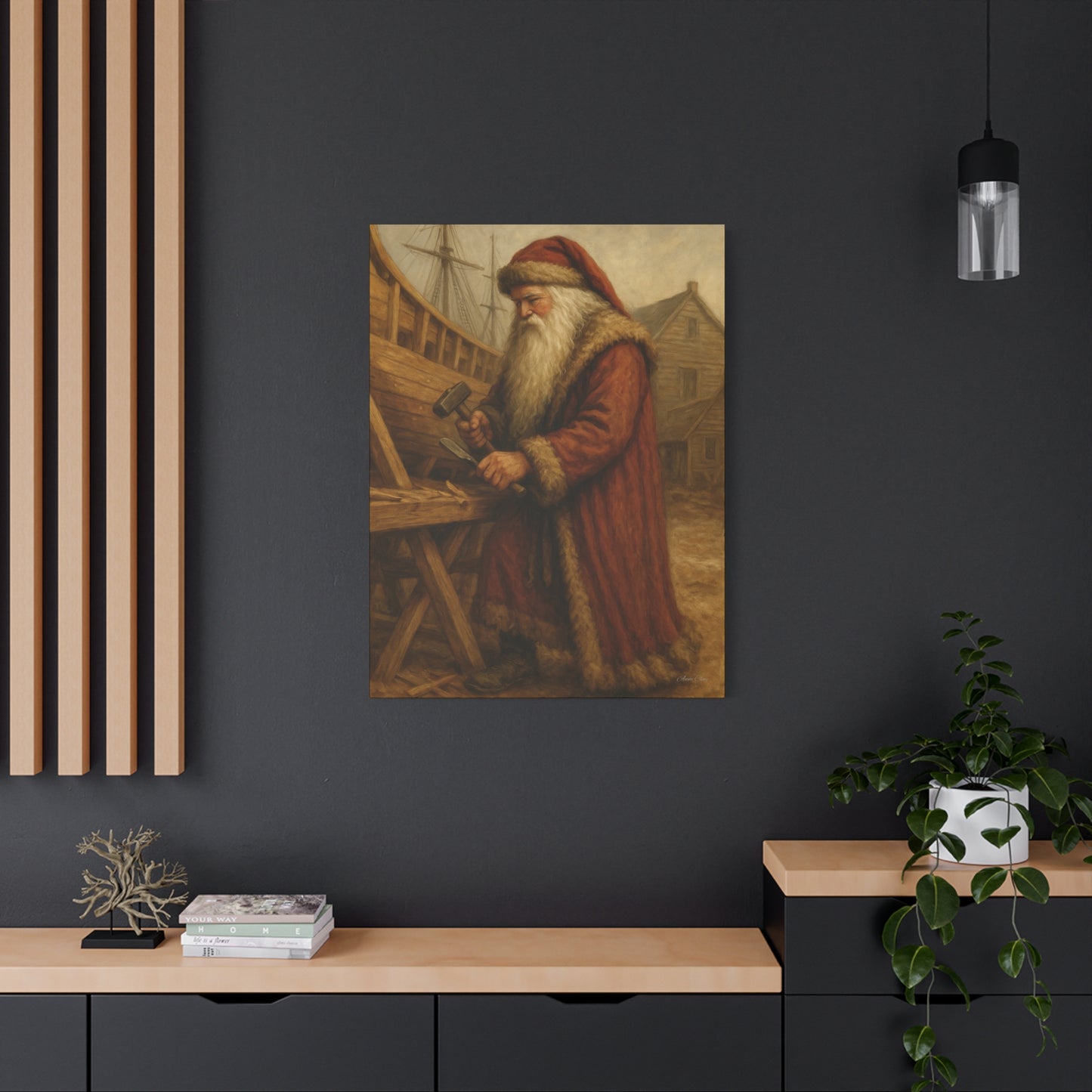 Santa Claus Artisan Matte Canvas Wall Art