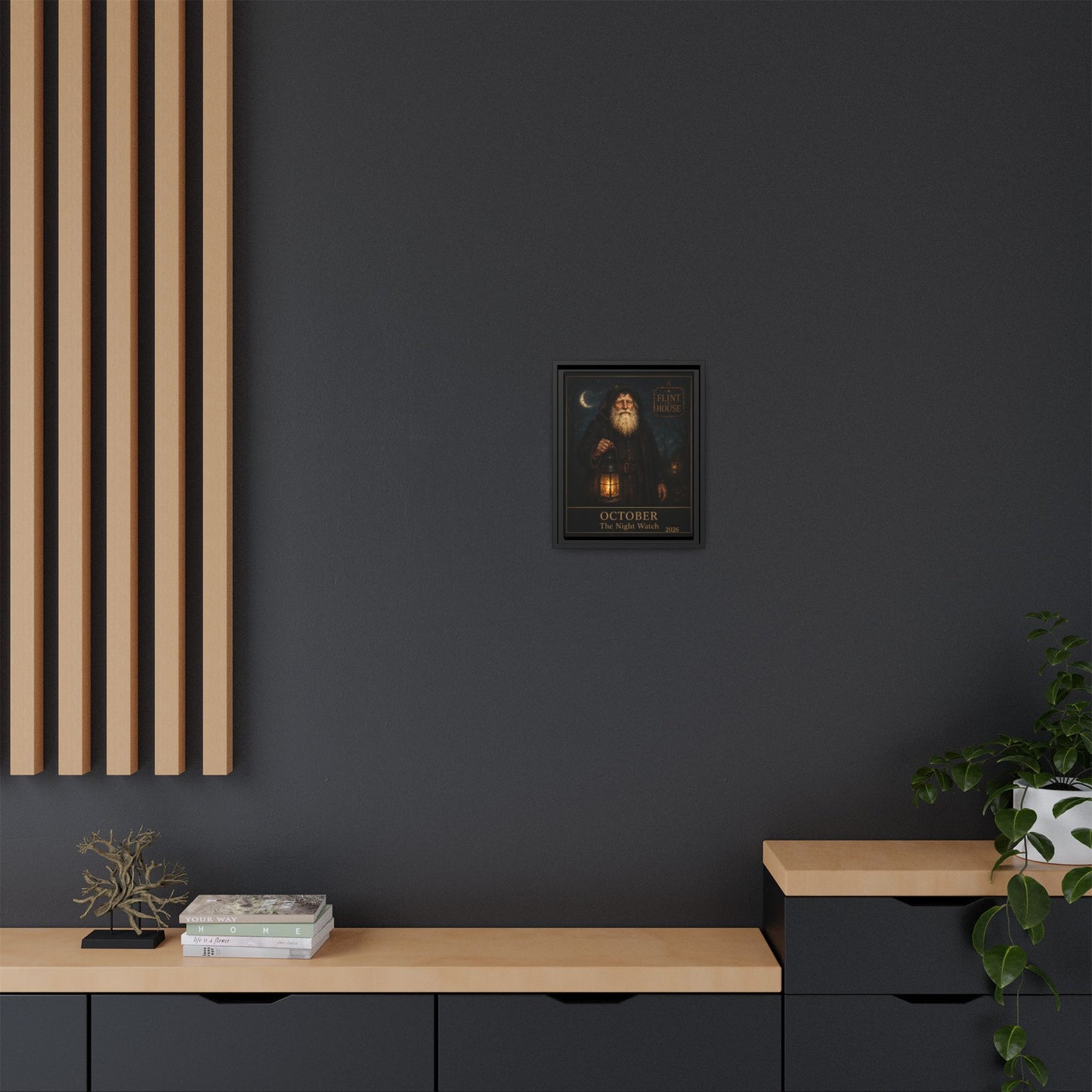 October ‘The Night Watch’ Framed Matte Canvas Wall Art