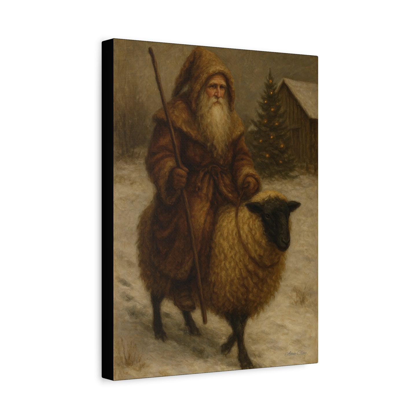 Vintage Winter Art Canvas