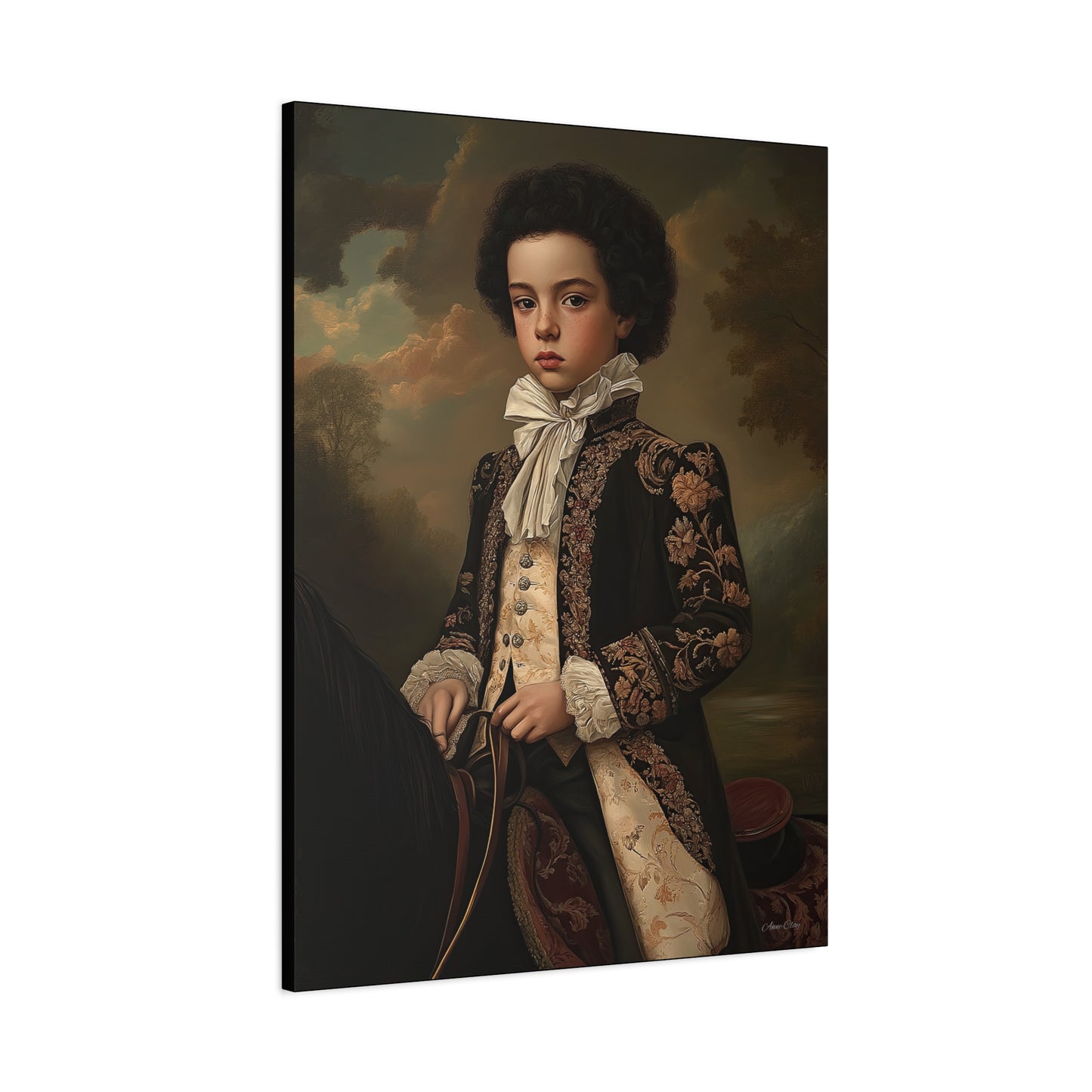 Vintage Portrait Canvas Print, Wall Art, Home Decor, Gift for Art Lovers, Classic Decor, Renaissance Style Artwork