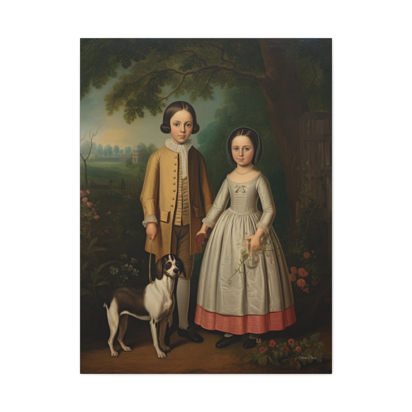 Ben and Cloe Matte Canvas, Stretched, 1.25"