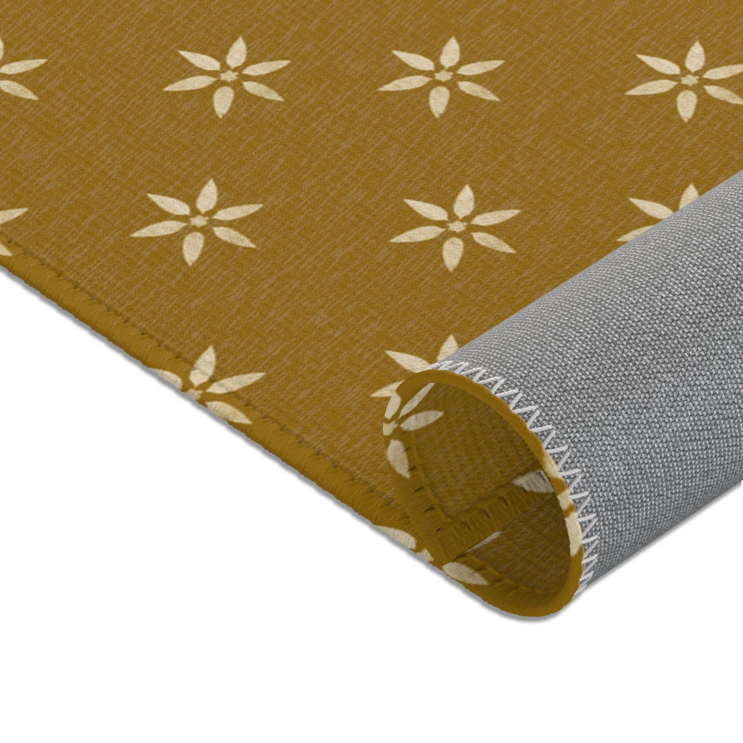 Bohemian Floral Area Rug, Cozy Home Decor, Living Room Flooring, Gift for Housewarming, Rustic Chic Style