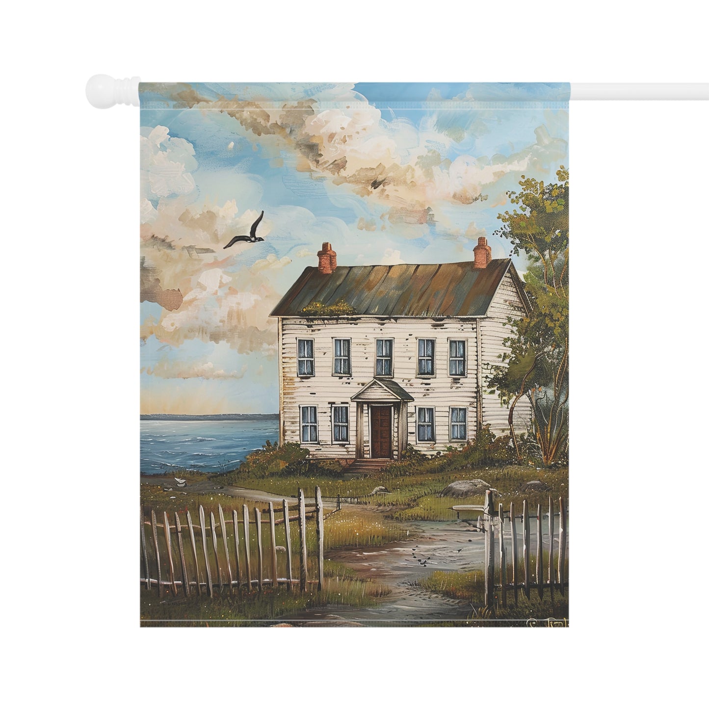 Old White House by the Sea Garden & House Banner
