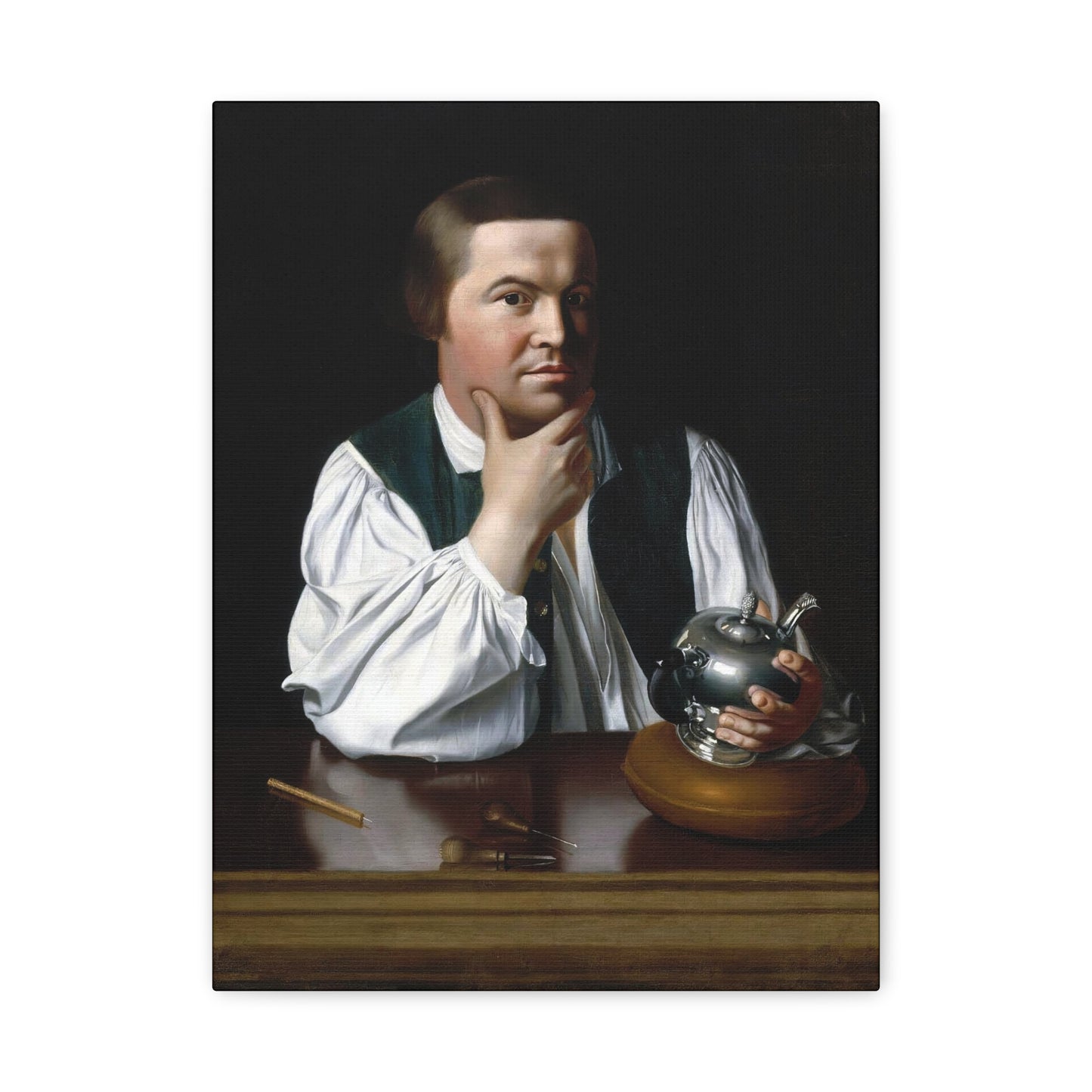 Paul Revere Historical Portrait Canvas Art - Vintage Decor for Home and Office