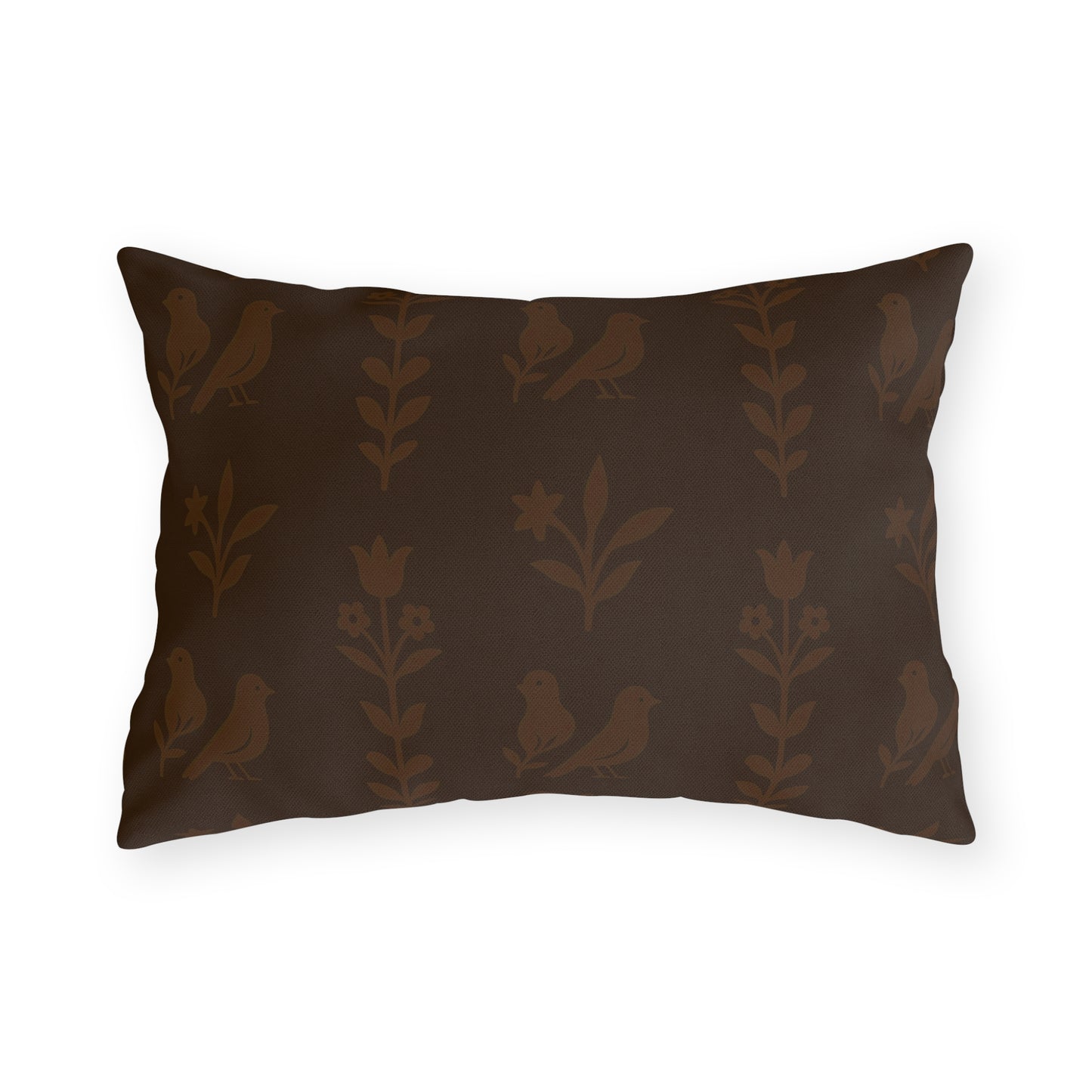 Chic Outdoor Pillows, Cozy Garden Decor, Bird Pattern Cushion, Patio Soft Furnishings, Spring Picnic Accessories, Home Comforts
