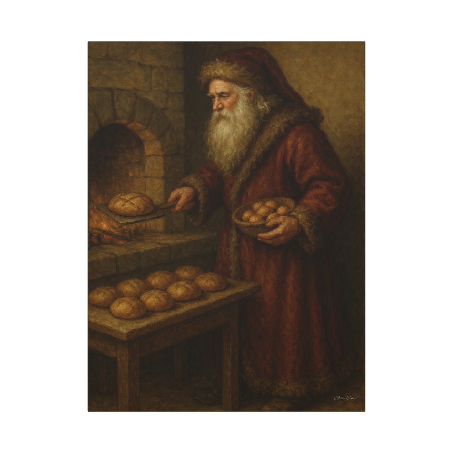 Christmas Santa Canvas Art