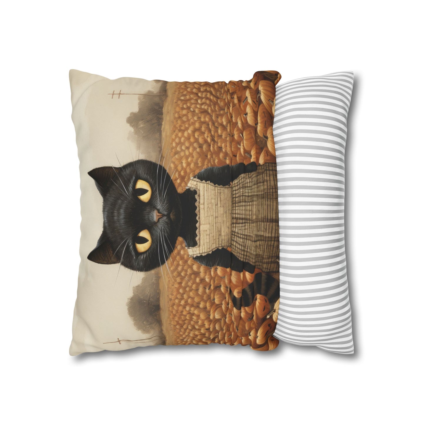 Kitty Boo Boo Square Poly Canvas Pillowcase