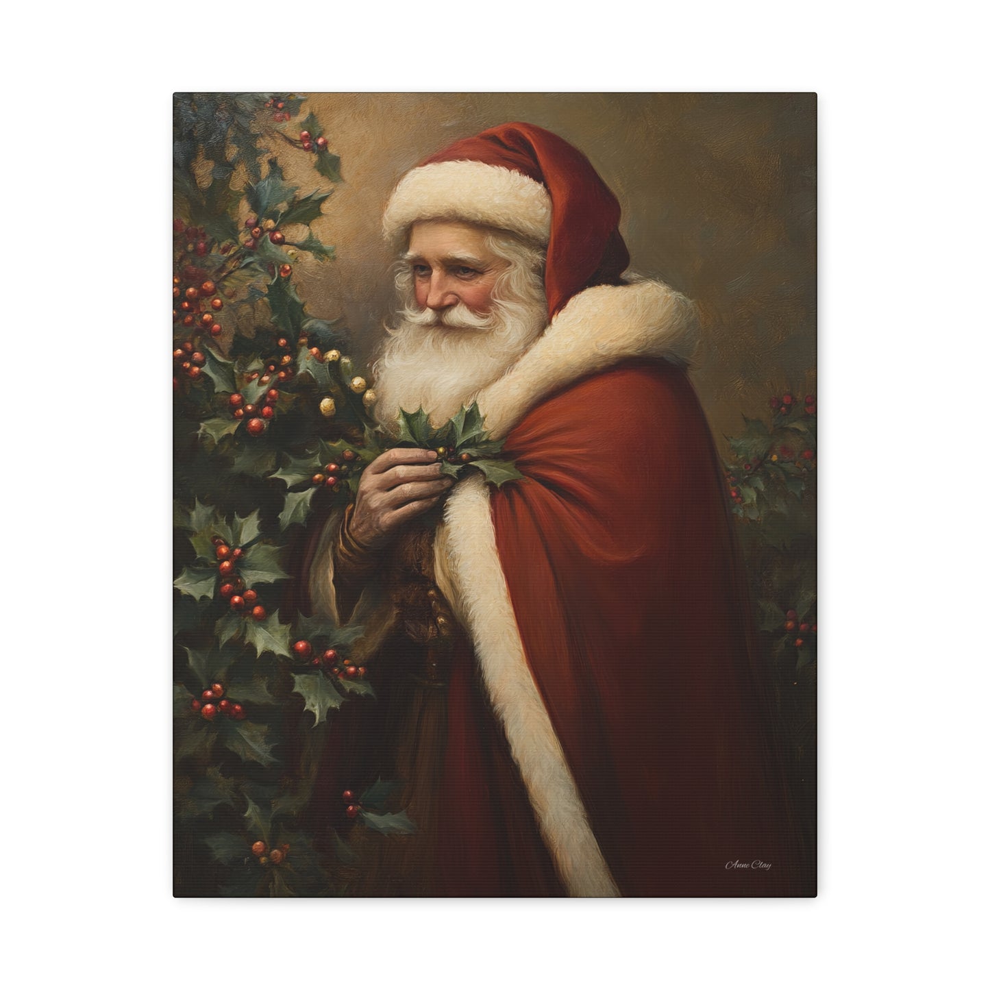 Secret Santa Matte Canvas, Stretched, 1.25"