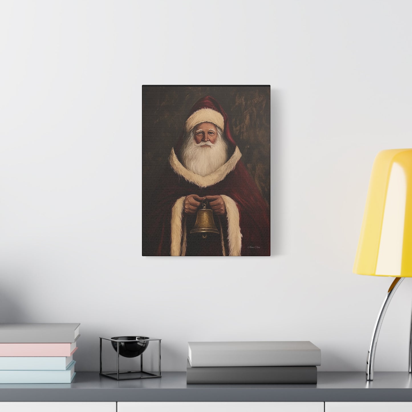Santa Bell Matte Canvas, Stretched, 1.25"